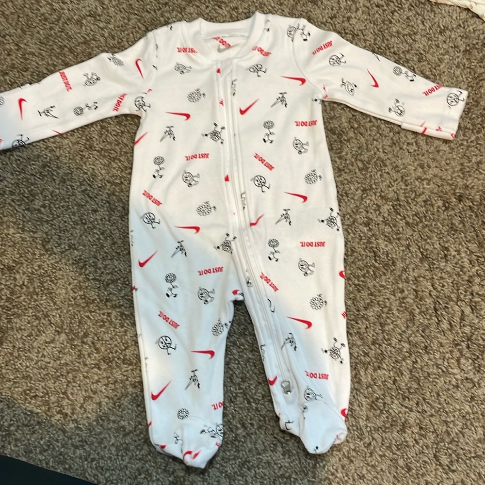 Nike just do it footie pajamas